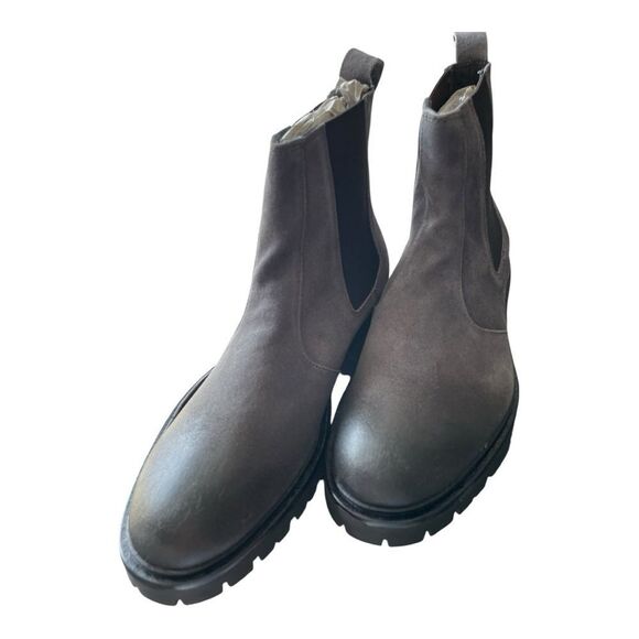 Good Man Brand Gray Chelsea Boots with Lug Sole - Picture 3 of 8